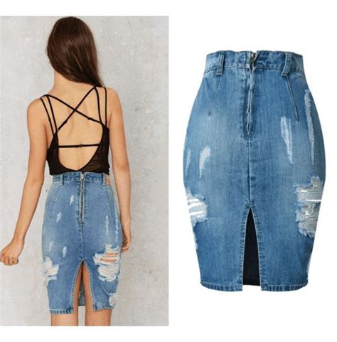 ae denim skirt|high waisted ripped denim skirt.